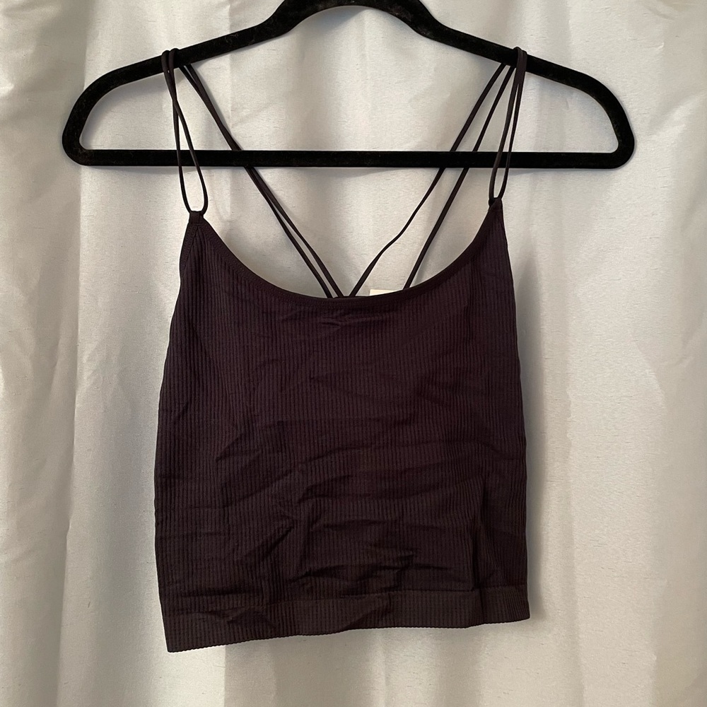 NWT SO Black Crop Top Size XL